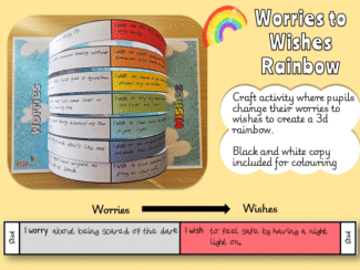 Worries to wishes rainbow